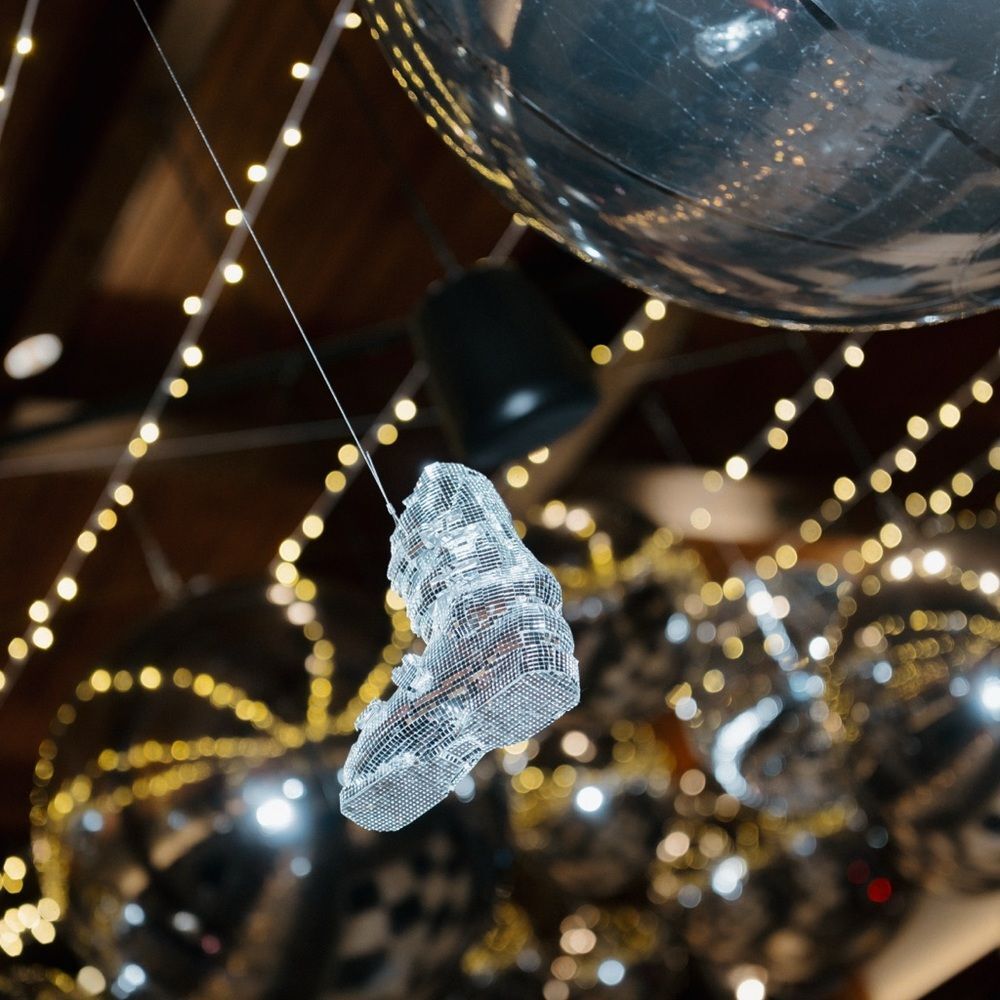 Disco Ball Ski Boot